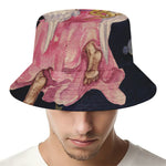 Watercolor Virgo Zodiac Sign Print Bucket Hat