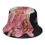 Watercolor Virgo Zodiac Sign Print Bucket Hat
