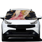 Watercolor Virgo Zodiac Sign Print Car Windshield Snow Cover