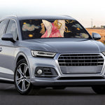 Watercolor Virgo Zodiac Sign Print Car Windshield Sun Shade