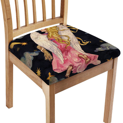 Watercolor Virgo Zodiac Sign Print Chair Cushion Cover