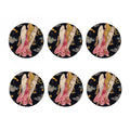 Watercolor Virgo Zodiac Sign Print Coaster Set