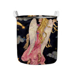 Watercolor Virgo Zodiac Sign Print Collapsible Laundry Basket