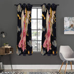 Watercolor Virgo Zodiac Sign Print Curtain