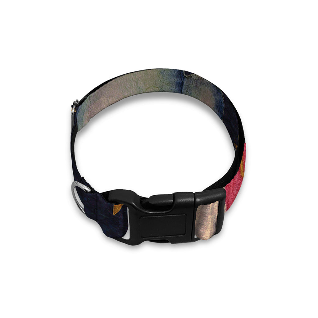 Watercolor Virgo Zodiac Sign Print Dog Collar