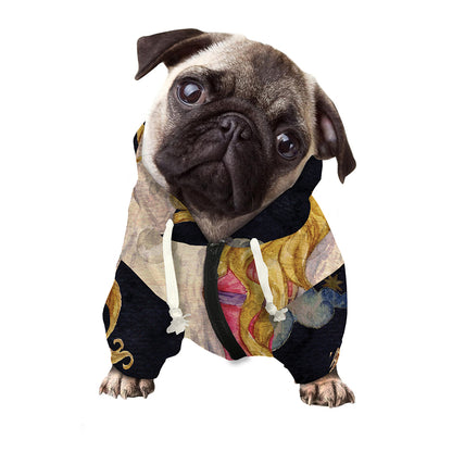 Watercolor Virgo Zodiac Sign Print Dog Zip Up Hoodie
