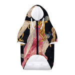 Watercolor Virgo Zodiac Sign Print Dog Zip Up Hoodie