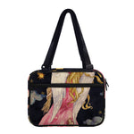 Watercolor Virgo Zodiac Sign Print Double Strap Bible Bag