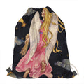 Watercolor Virgo Zodiac Sign Print Drawstring Bag