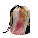 Watercolor Virgo Zodiac Sign Print Drawstring Makeup Bag