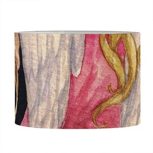 Watercolor Virgo Zodiac Sign Print Drum Lamp Shade