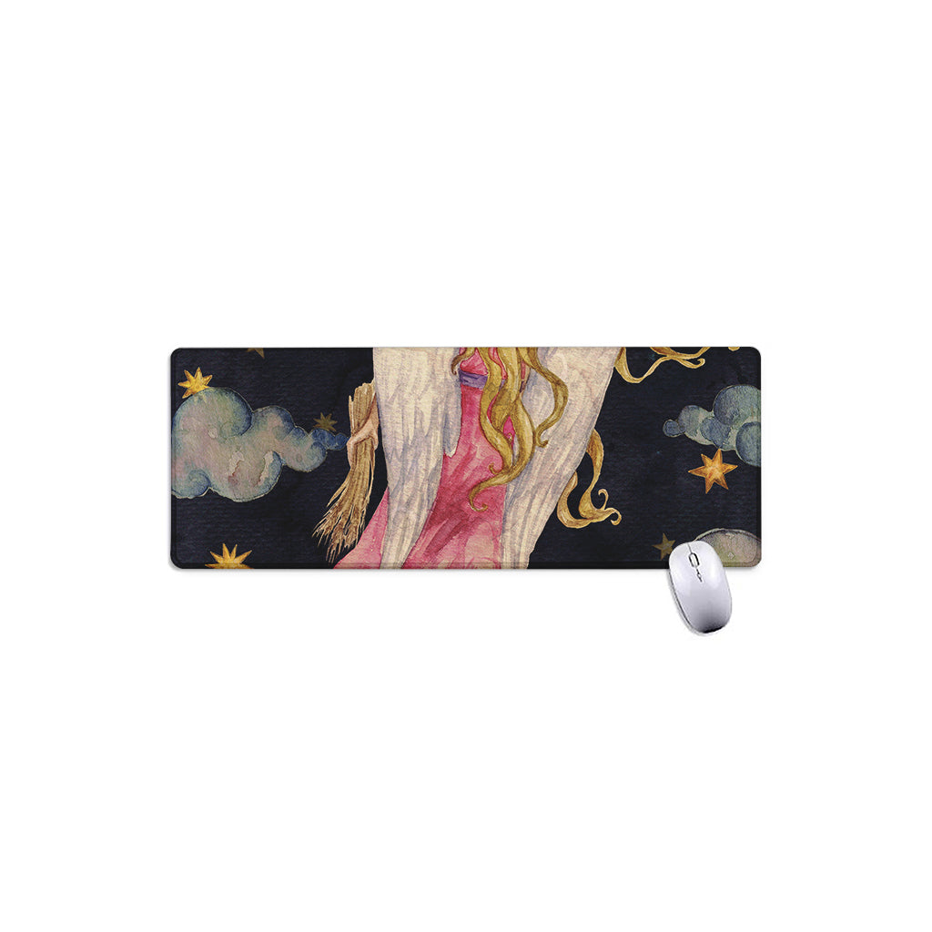 Watercolor Virgo Zodiac Sign Print Extended Mouse Pad