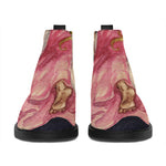 Watercolor Virgo Zodiac Sign Print Flat Ankle Boots