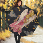 Watercolor Virgo Zodiac Sign Print Foldable Umbrella