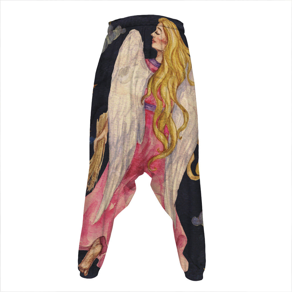 Watercolor Virgo Zodiac Sign Print Hammer Pants