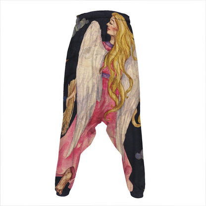 Watercolor Virgo Zodiac Sign Print Hammer Pants