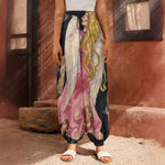 Watercolor Virgo Zodiac Sign Print Harem Pants
