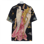 Watercolor Virgo Zodiac Sign Print Hawaiian Shirt