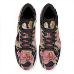Watercolor Virgo Zodiac Sign Print High Top Leather Sneakers