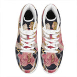 Watercolor Virgo Zodiac Sign Print High Top Leather Sneakers