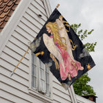 Watercolor Virgo Zodiac Sign Print House Flag