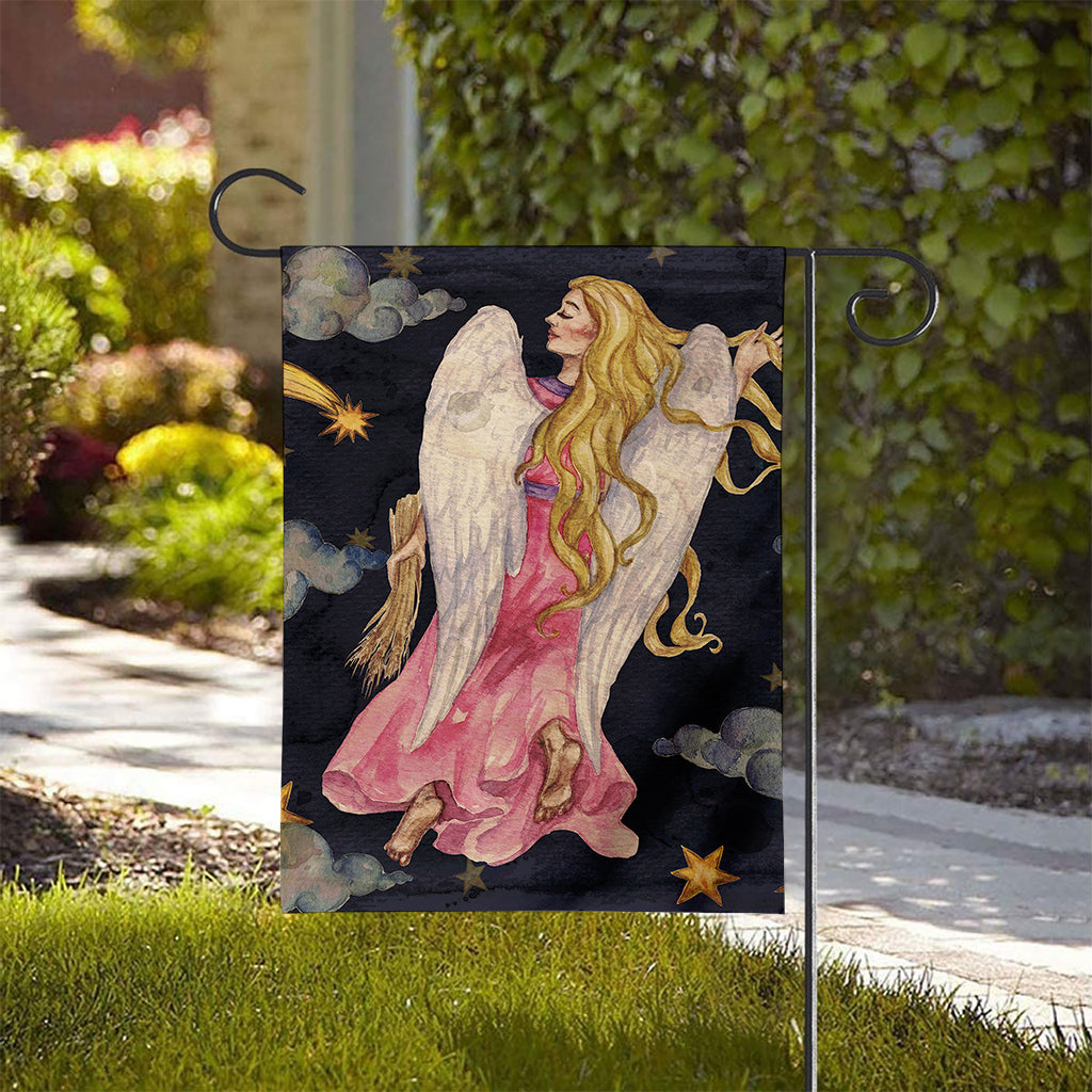 Watercolor Virgo Zodiac Sign Print House Flag