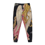 Watercolor Virgo Zodiac Sign Print Jogger Pants