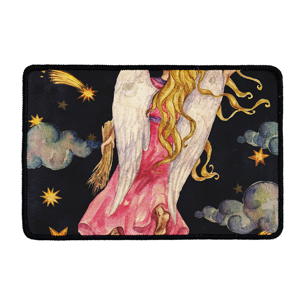 Watercolor Virgo Zodiac Sign Print Kitchen Mat