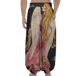 Watercolor Virgo Zodiac Sign Print Lantern Pants