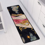 Watercolor Virgo Zodiac Sign Print Long Kitchen Mat