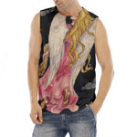Watercolor Virgo Zodiac Sign Print Men's Fitness Tank Top