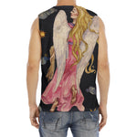Watercolor Virgo Zodiac Sign Print Men's Fitness Tank Top