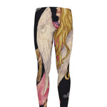 Watercolor Virgo Zodiac Sign Print Men's leggings