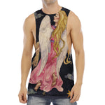 Watercolor Virgo Zodiac Sign Print Men's Muscle Tank Top