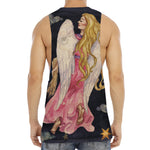 Watercolor Virgo Zodiac Sign Print Men's Muscle Tank Top