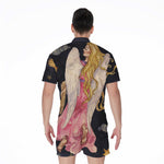 Watercolor Virgo Zodiac Sign Print Men's Rompers