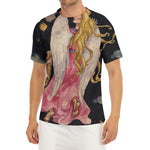 Watercolor Virgo Zodiac Sign Print Men's Short Sleeve Rash Guard