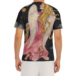 Watercolor Virgo Zodiac Sign Print Men's Short Sleeve Rash Guard