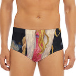 Watercolor Virgo Zodiac Sign Print Men's Triangle Swim Briefs
