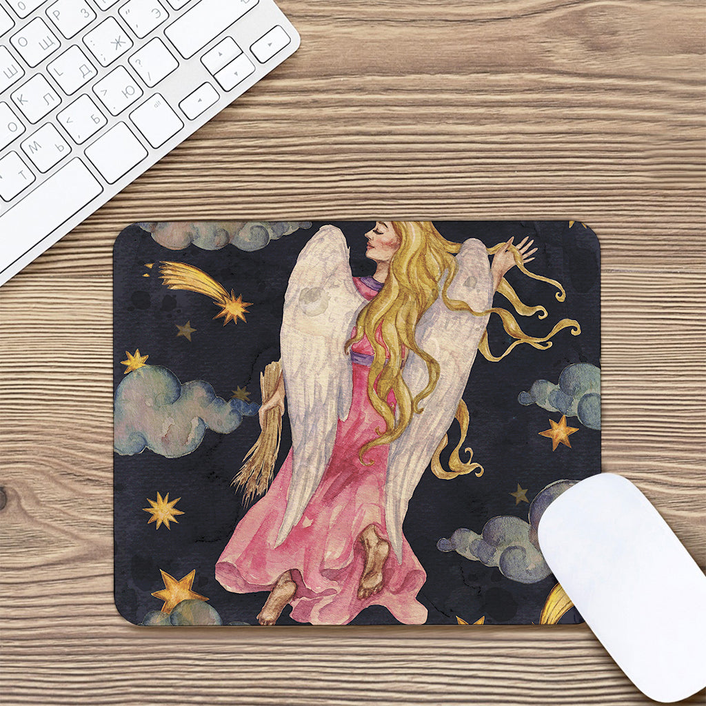 Watercolor Virgo Zodiac Sign Print Mouse Pad