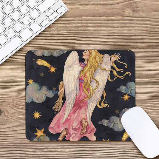 Watercolor Virgo Zodiac Sign Print Mouse Pad