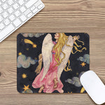 Watercolor Virgo Zodiac Sign Print Mouse Pad