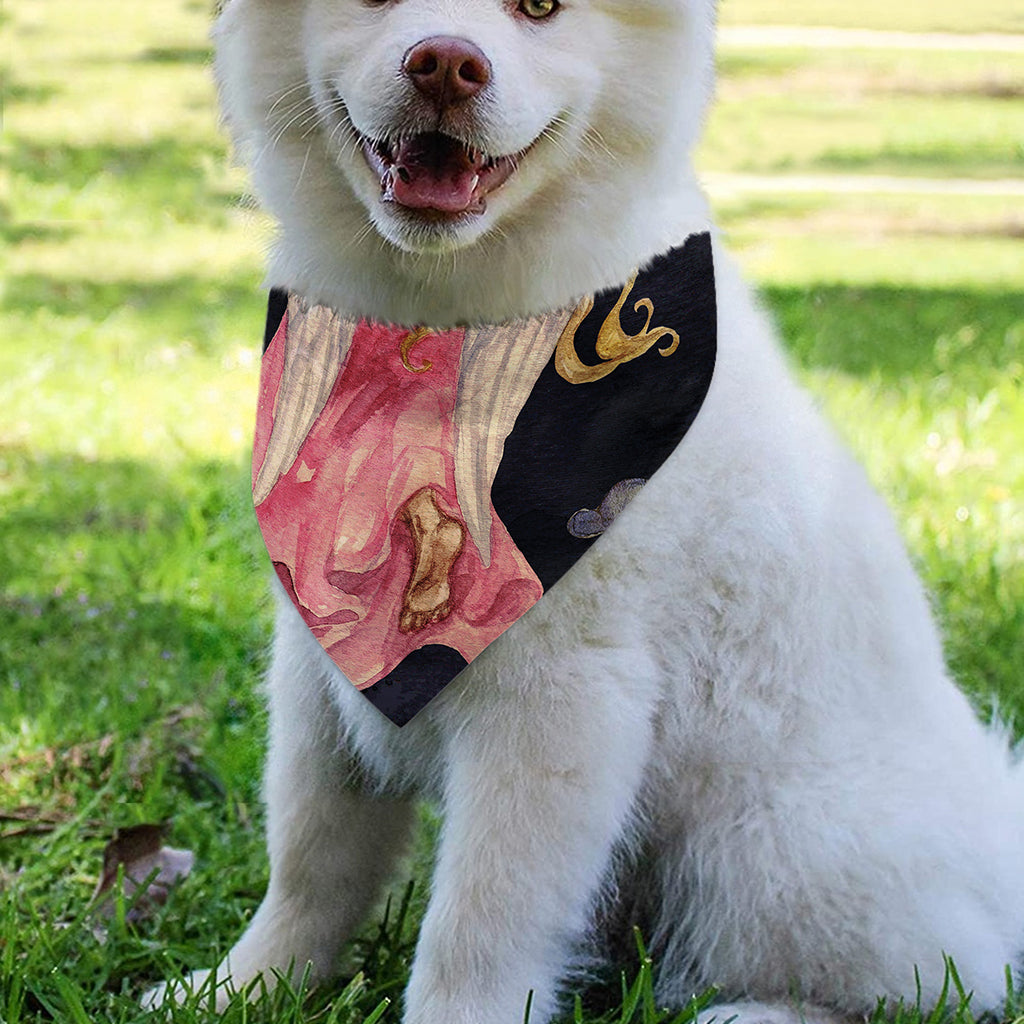 Watercolor Virgo Zodiac Sign Print Over The Collar Dog Bandana