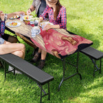 Watercolor Virgo Zodiac Sign Print Picnic Table Cover