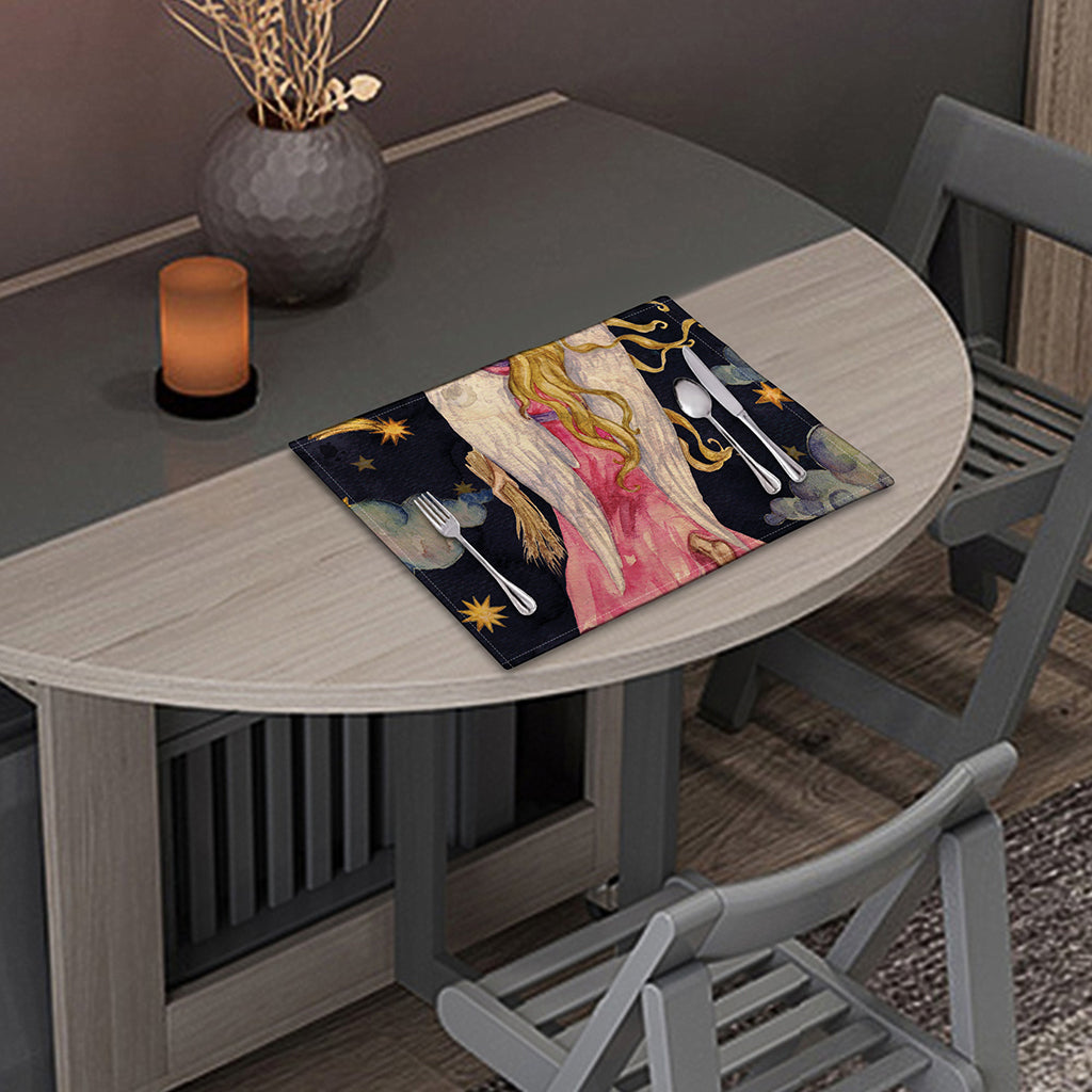 Watercolor Virgo Zodiac Sign Print Placemat