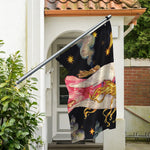 Watercolor Virgo Zodiac Sign Print Polyester Flag