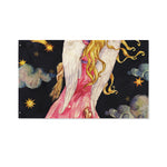 Watercolor Virgo Zodiac Sign Print Polyester Flag