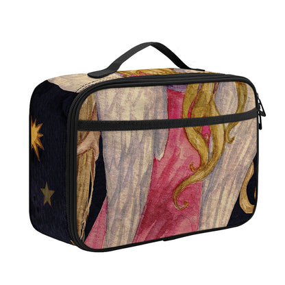 Watercolor Virgo Zodiac Sign Print Portable Lunch Bag