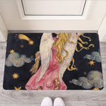 Watercolor Virgo Zodiac Sign Print Rubber Doormat