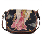 Watercolor Virgo Zodiac Sign Print Saddle Bag